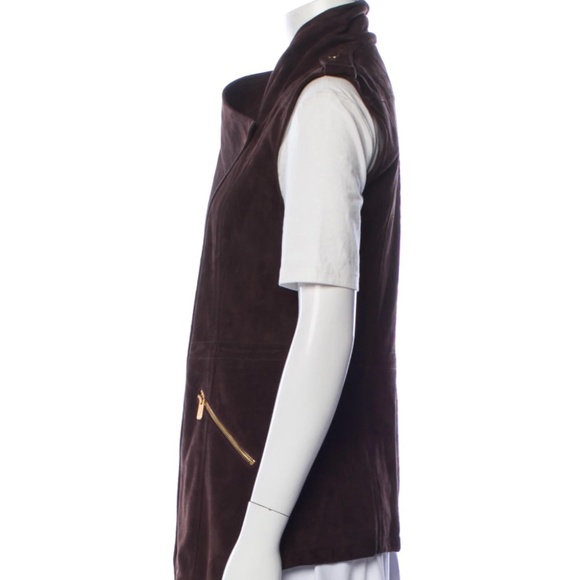 Michael Kors Collection Brown Suede Vest Size: XS | US 2 Excellent Condition - Picture 3 of 5
